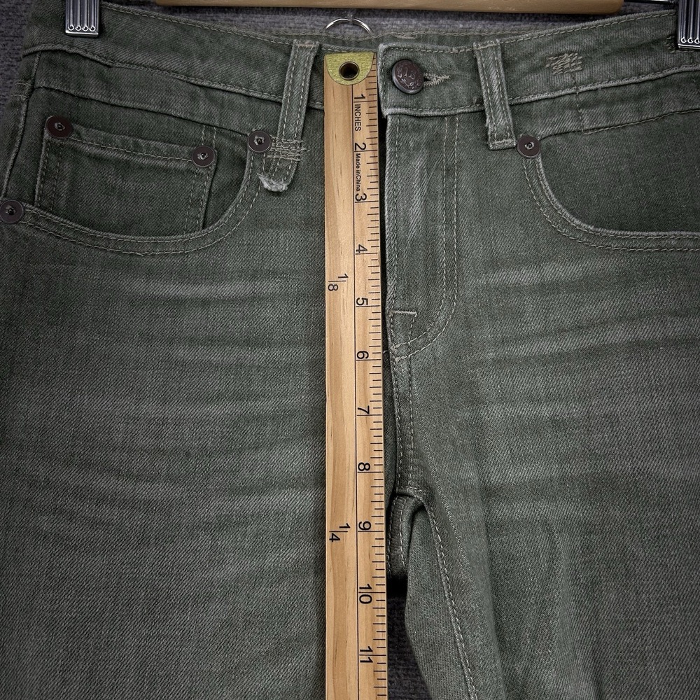 R13 Tobi Boy Jeans Women Size 26 Army Green Denim Made Italy Straight Leg - Picture 8 of 12